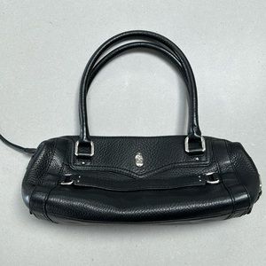 Cole Haan leather black barrel bag